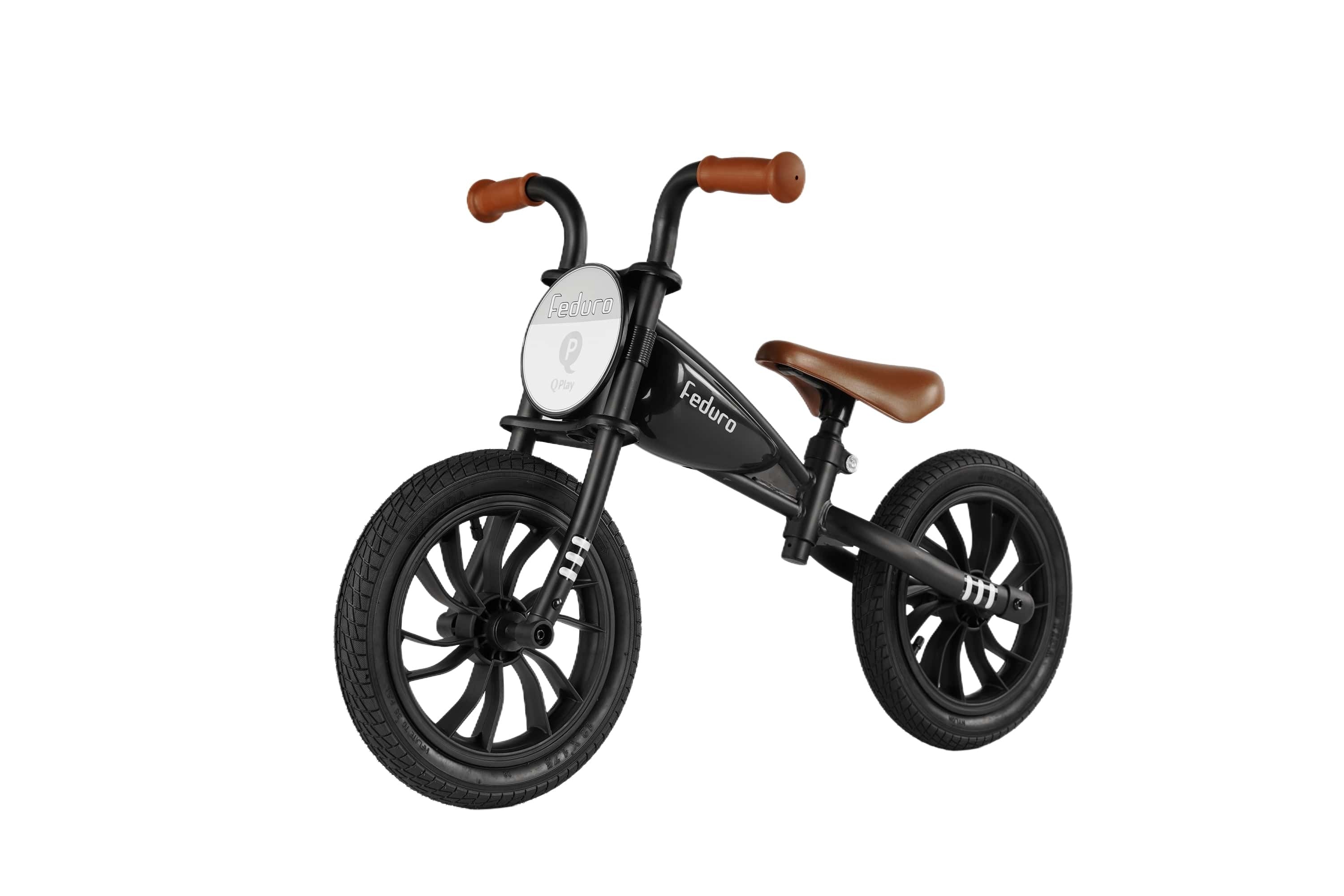QPlay Feduro Balance Bike – Black